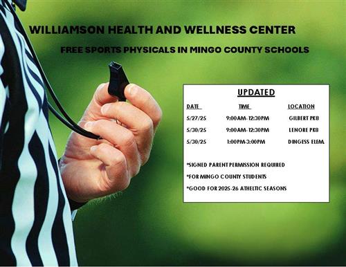 Schedule for Sports Physicals